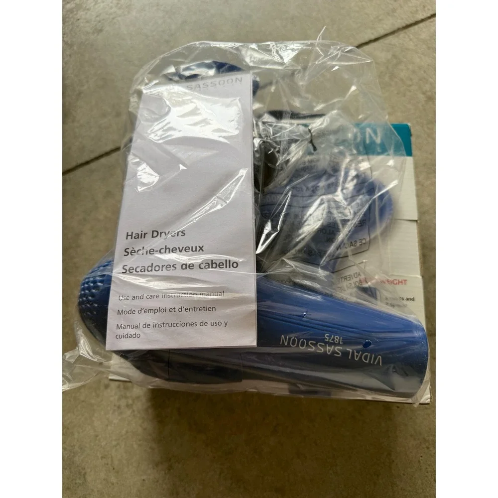 Vidal Sassoon Professional 1875W Turbo Dryer Blue Hair Blow Dryer VSDR5504 NEW